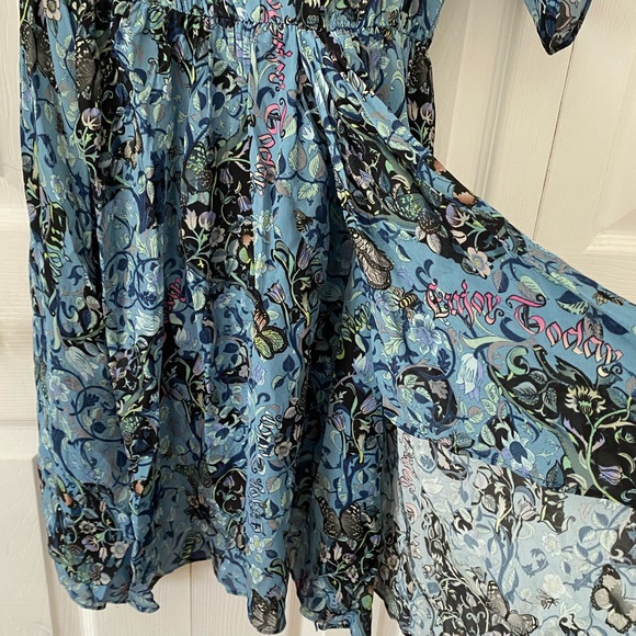 ZADIG & VOLTAIRE Rackyla Bohemian Patch Dress Viscose M - Picture 4 of 9